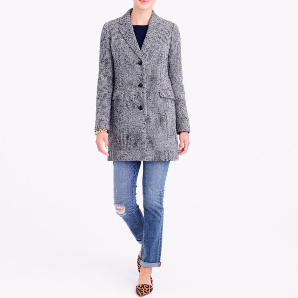 JCREW Tweed Topcoat - Picture 1 of 5
